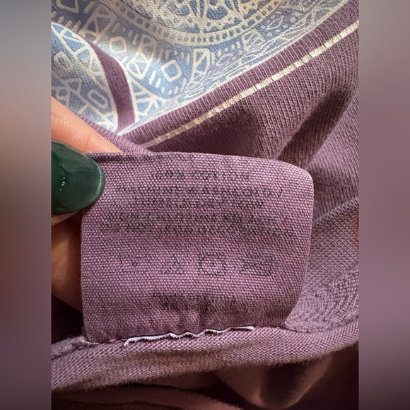 Ivory Ella size Medium purple long sleeve tee with boho elephant print. - Picture 8 of 8